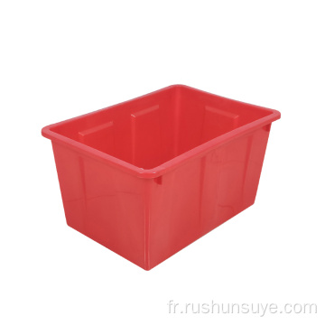 443 * 300 * 252 mm Caisse empilable aquatique rouge